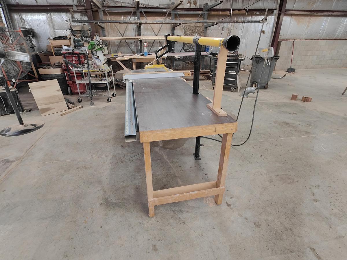 Used Delta RT-31 Table Saw, 10" Blade, 12" without scoring, 5HP, 3PH, 52" Fence