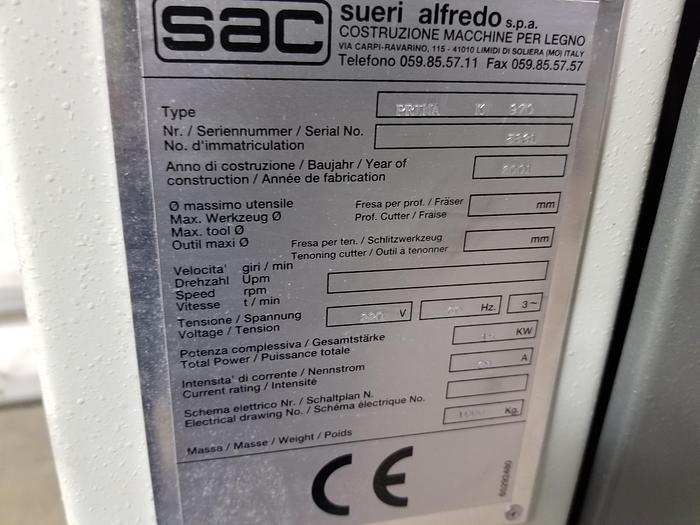 Refurbished SAC 37" Sander, Prima K 970, Cleaned, Checked, Repaired