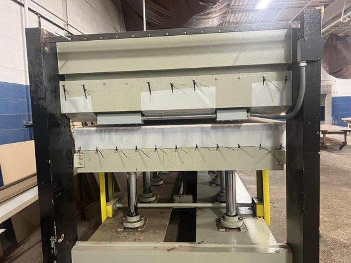 Used Complete Veneer Room Set-up, Adolf Pferffer Saw, Viggo Larson Guillotine, Diehl Stitcher, Quick Glue Spreader, Clamp, Orma Hot Press