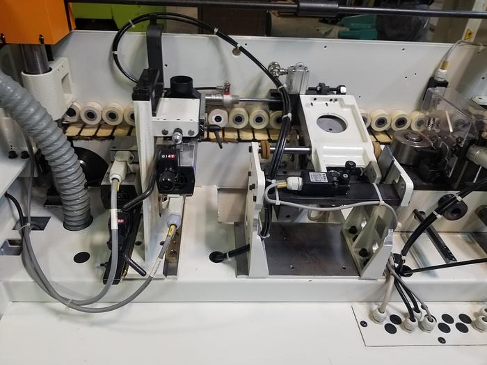 Used Olimpic K 201 HF A Edgebander, 2004, .4-3mm Band/Strip Capacity, 230V, 3PH, Cleaned, Checked