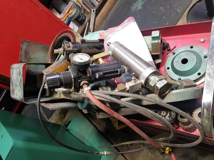 Refurbished Pistorius MN-200 Double Miter Saw, 12" Blade Cap. 2 5/8" x 3 5/16" Cutting Cap.