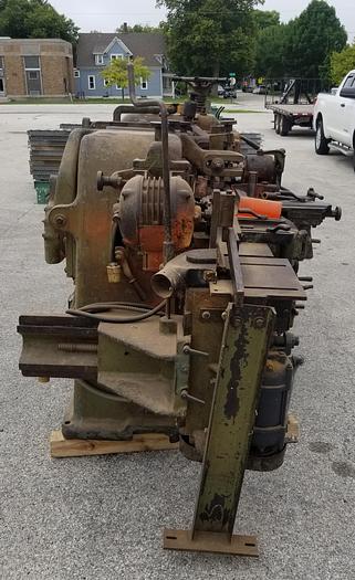 Used Mattison 276 Moulder, 6" x 4" Cap., 4 Head, Top, L, R, Bottom, 2 Additional Arbors Side / Top on machine, Hopper feed, 3PH