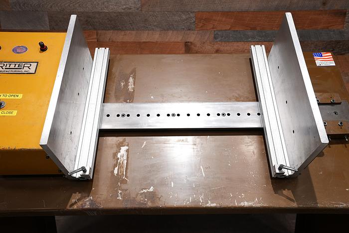 Used Ritter R875 Drawer Box Clamp, 1998, 24 x 36 x 14H Box Capacity, All Pneumatic, Cleaned, Checked