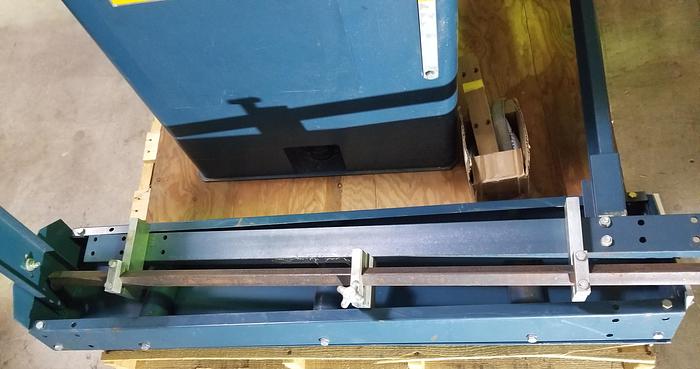 Used Whirlwind 1000R, 2 x 6 Inch Capacity, 4ft Roller Table, 4ft Whirlwind stop, 5HP, 1PH, Very Good Cond.