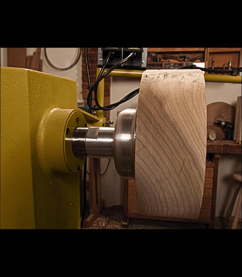 Used Powermatic 4224B Lathe with Lamp Kit 1794224K, 3HP, 220V, 1PH, 24 x 42 Capacity