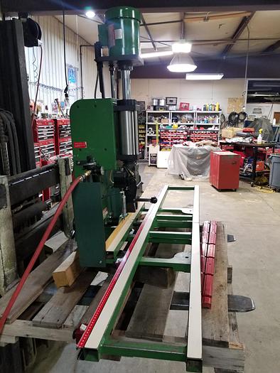 Used Grass Hinge/Boring Insertion Machine, 90 CM L/R fence, 3 locking stops