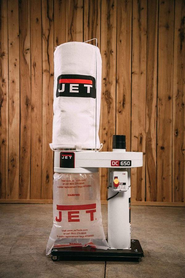 2026 Jet DC-650 1HP Dust Collector with 30 Micron Filter Bags