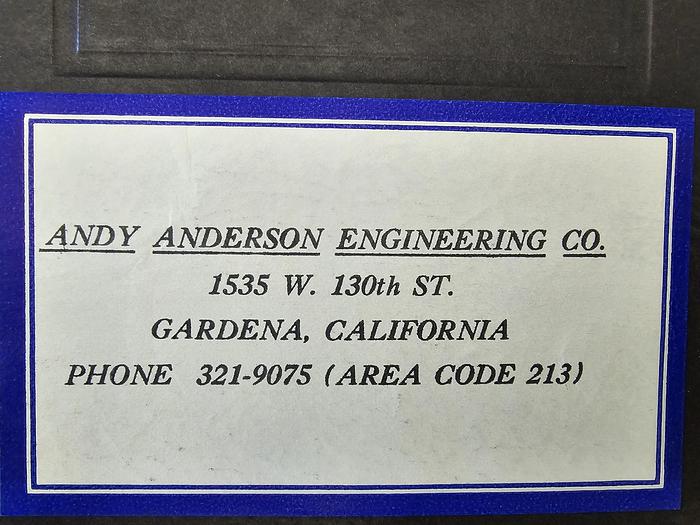 Used Anderson Specialty Door Profiler Model 64, 