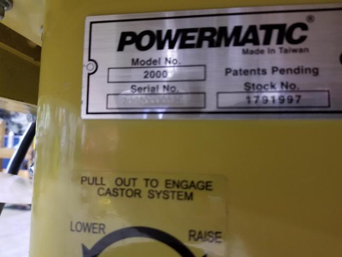 Used Powermatic 2000 Table Saw