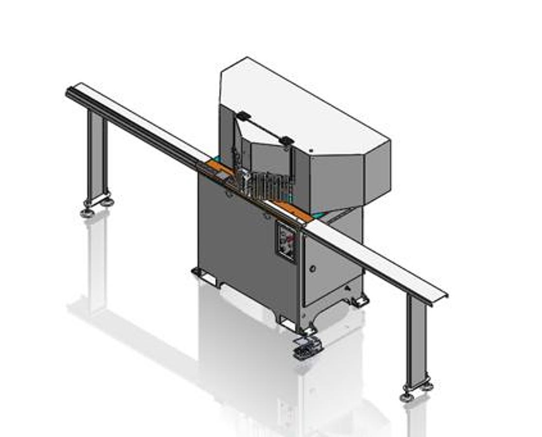 Used Cantek PDM12, 12" Capacity Double Miter Saw, Clamping, 3PH