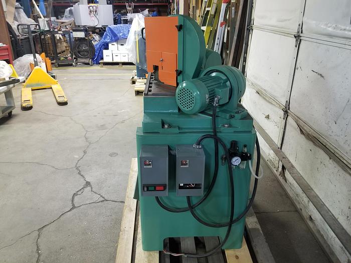 Refurbished Pistorius MN-200, 12" Blade Cap. Double Miter Saw, Refurbished 2023, (2) 1.5HP motors, 230V, 3PH