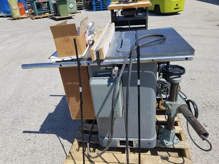 Used Delta 10" Blade Cap Unisaw, Round Tube Rails and Fence fo...