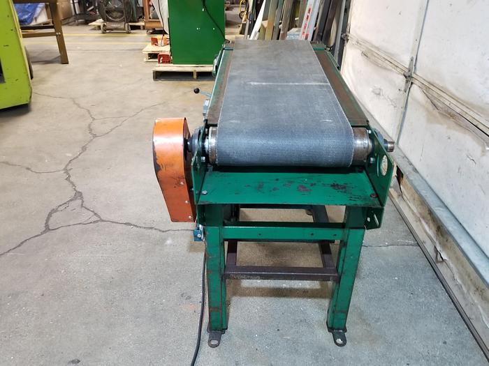 Used 4Ft Heavy Duty Powered Conveyor, Forward, Reverse, Easy Belt adjustment, Cleaned, Checked,