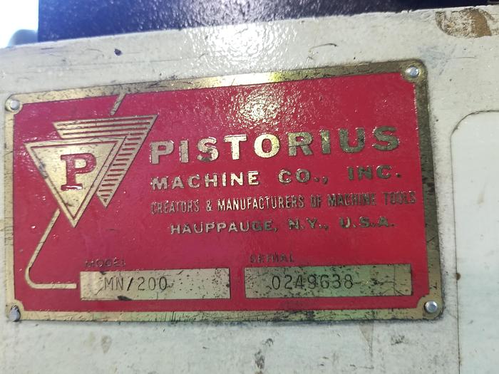 Refurbished Pistorius MN-200, Rebuilt 2024, (2) 1.5HP motors, 480V, 3PH