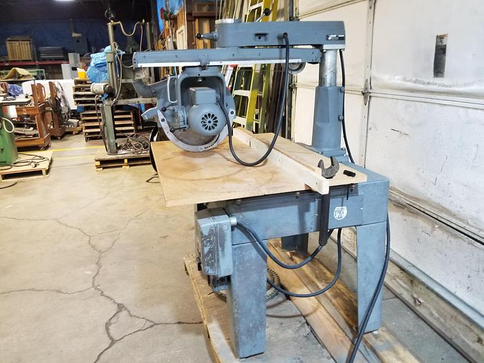 Used Rockwell 16 Inch Radial Arm Saw, 230V, 3PH, Cleaned, Checked