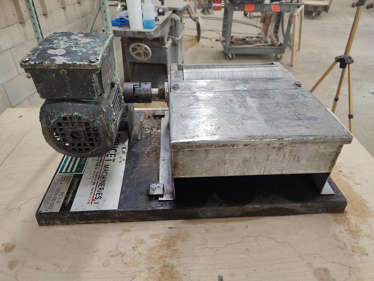 Used Doucet RC Stock Glue Spreader, 1PH, Cleaned, Checked