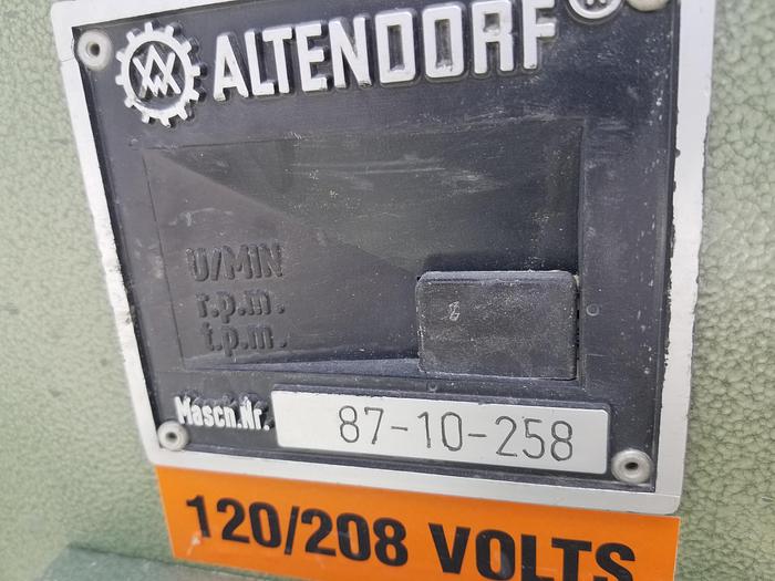 Used Altendorf F90, 1987, Cleaned, Checked, 10ft Capacity, 3PH