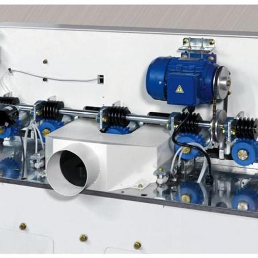Cantek EM12 Continuous Throughfeed End Matcher, 10HP Motors, 3PH, 12" width Capacity, 1.38" Height Capacity
