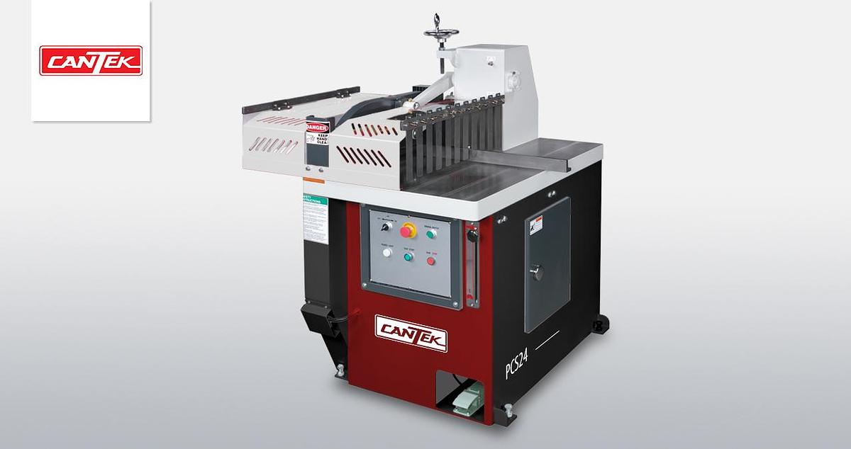 Cantek PCS24M 24″ Blade Capacity PNEUMATIC CUT-OFF SAW w/Non-Ferrous Metals Package, 4" x 19", Cut Capacity, 15HP, 230V, 3PH