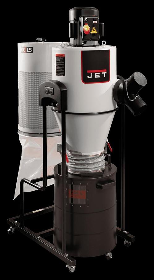 2026 JET JCDC-1.5 Cyclone Dust Collector, 1.5HP, 115V