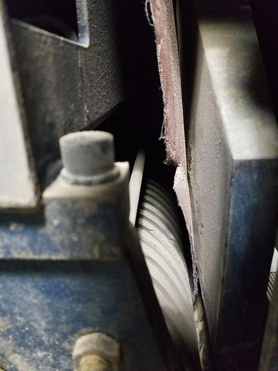 Used AEM 37 Inch 1 Head Sander, 3PH, Model 370 NB HD CH, Needs Rebuilding, Broken or missing parts