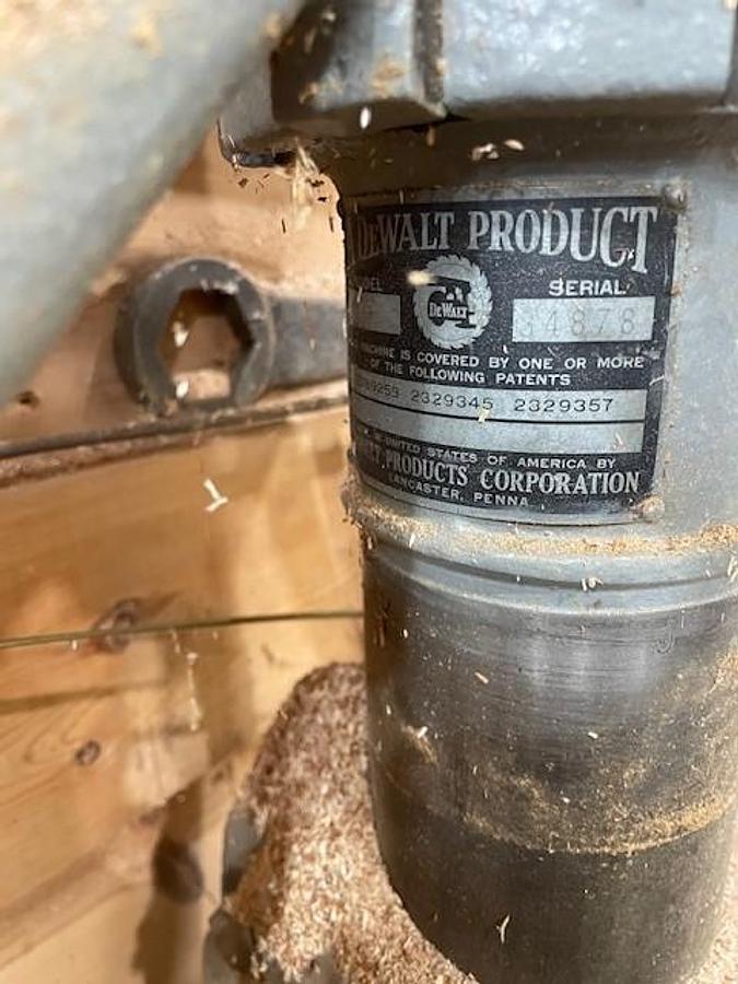 Used Dewalt Radical Arm Saw 220 1 ph