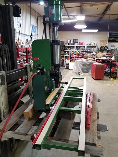 Used Grass Hinge/Boring Insertion Machine, 90 CM L/R fence, 3 locking stops