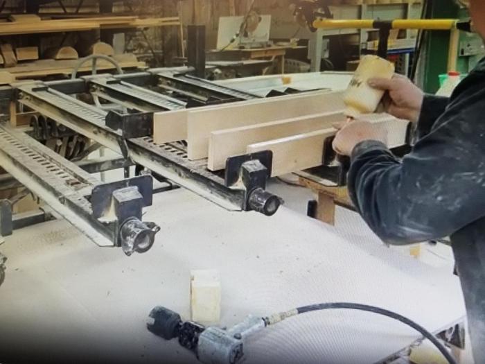 Used Doucet WR-6 16' Clamp Rack, Coming to Warehouse Soon