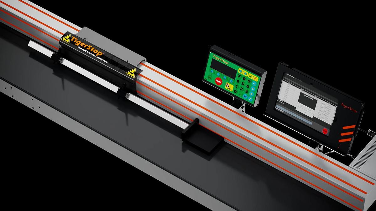 TigerStop 10’ 110V Automated Stop Positioner and Material Pusher TS10