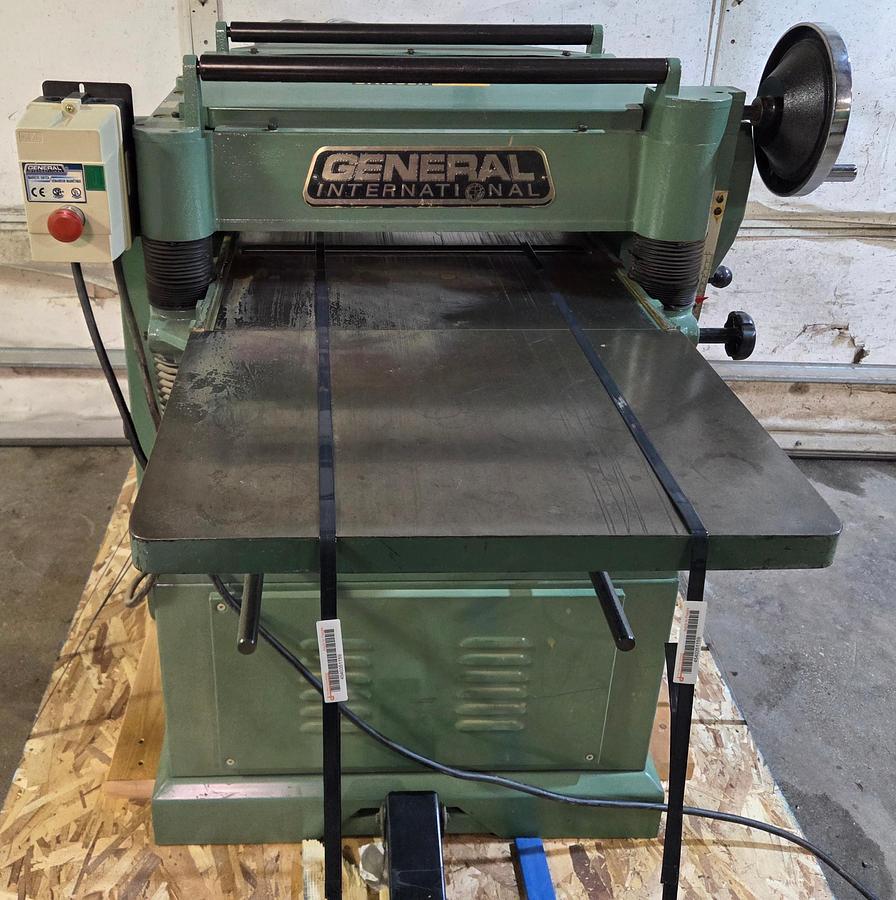 Used General International 20" Straight Knife Planer, 5HP, 230V, 1PH, 2002, Cleaned, Checked