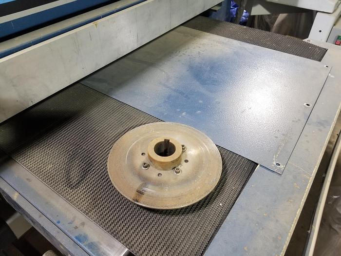 Used AEM 37 Inch 1 Head Sander, 3PH, Model 370 NB HD CH, Needs Rebuilding, Broken or missing parts