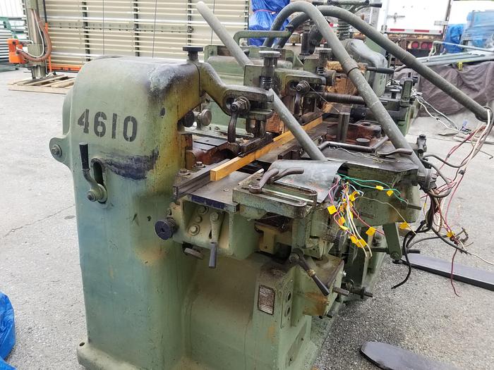 Used Mattison 276 Moulder, 6" x 4" Cap., 4 Head, Top, L, R, Bottom, Hopper feed, 3PH