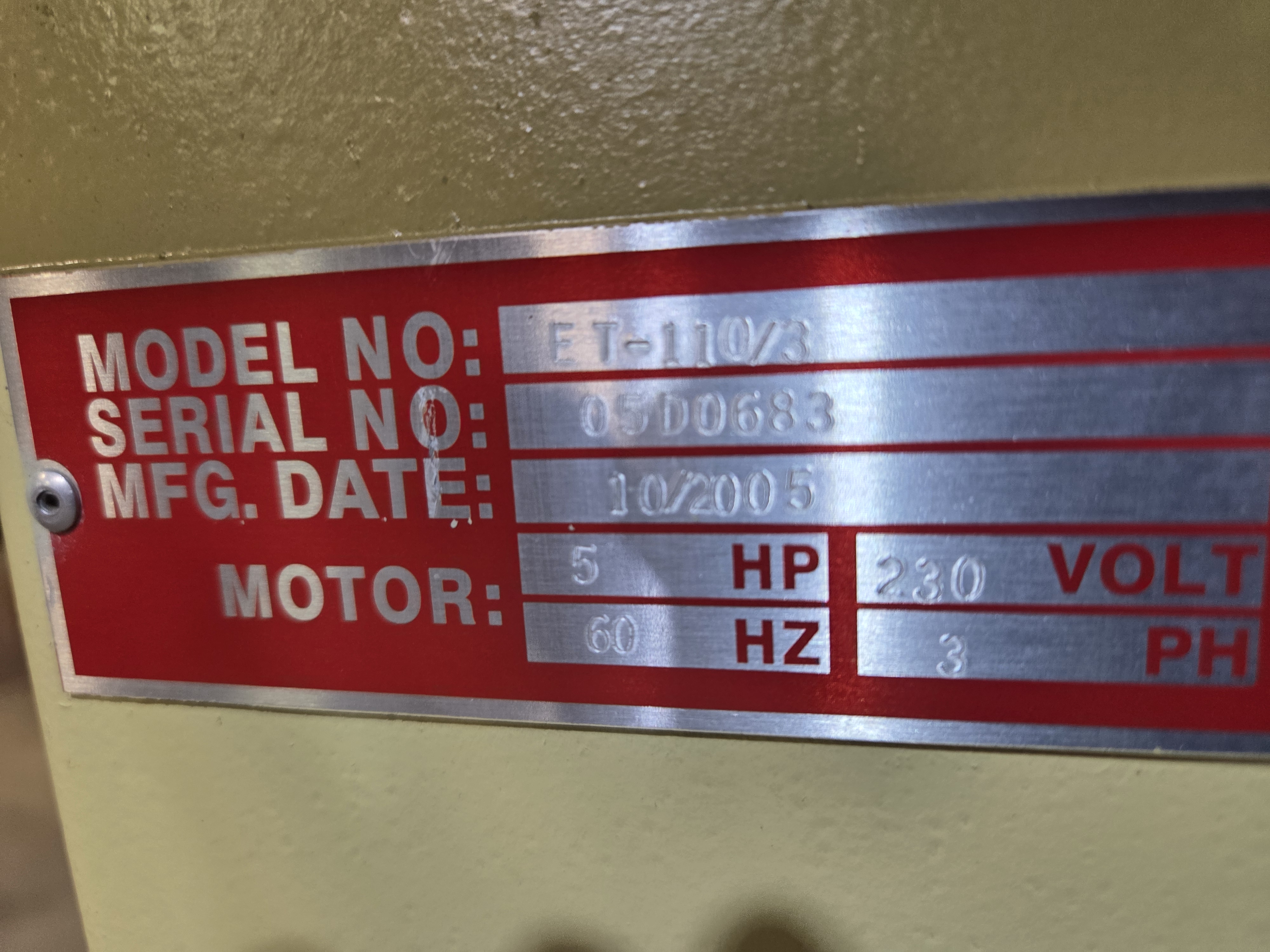 Refurbished Extrema Shaper ET-110/3
