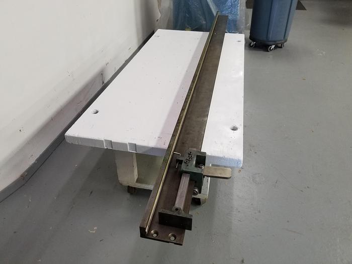 Pistorius Heavy Manual Quick Adjusting Stop and Rack Metal Ledge, L to R Orientation