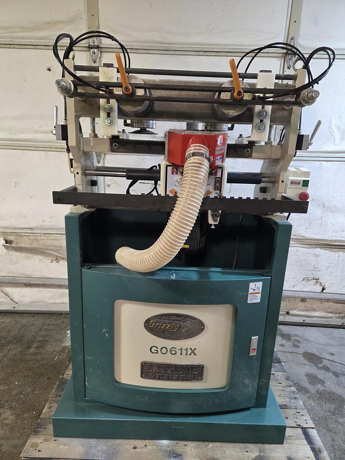 Used Grizzly GO611X 16.5" Cap. Manual Dovetailing Machine, 220V, 1PH, 2007 Lower Use