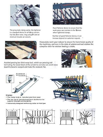 Castaly CC-4816AC 4' x 8' 16 SECTIONS CLAMP CARRIER