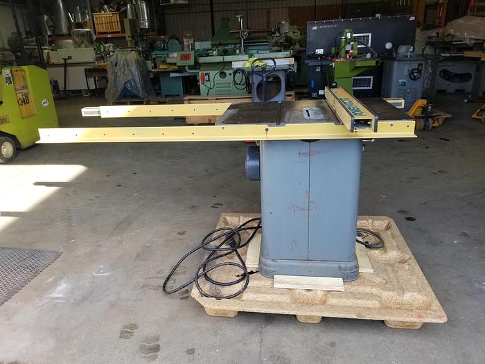 Refurbished Rockwell 10" 1962 Unisaw 34-450 with 52" Powermatic AccuFence, 1.5HP, Single Phase, New bearings in Arbor, Motor, New Belts