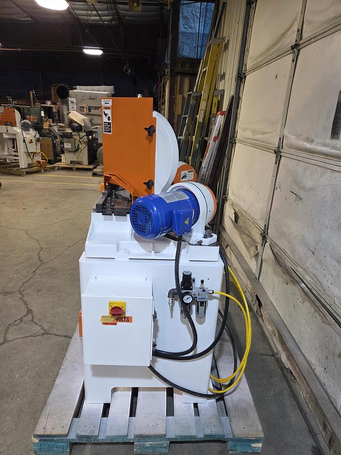 Refurbished Pistorius MN-300 Double Miter Saw, 14" Blade Capacity, 4"W x 2 5/8"H Profile Capacity, Refurbished