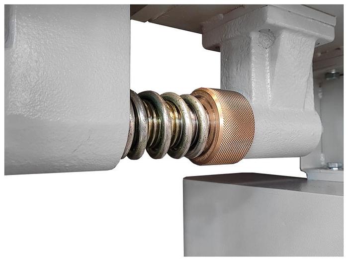 Cantek OES-512D Heavy-Duty Oscillating Edge Sander, 10HP, 3PH, 12" x 166" Belt Size, 45 Degree Tilting Double Tables