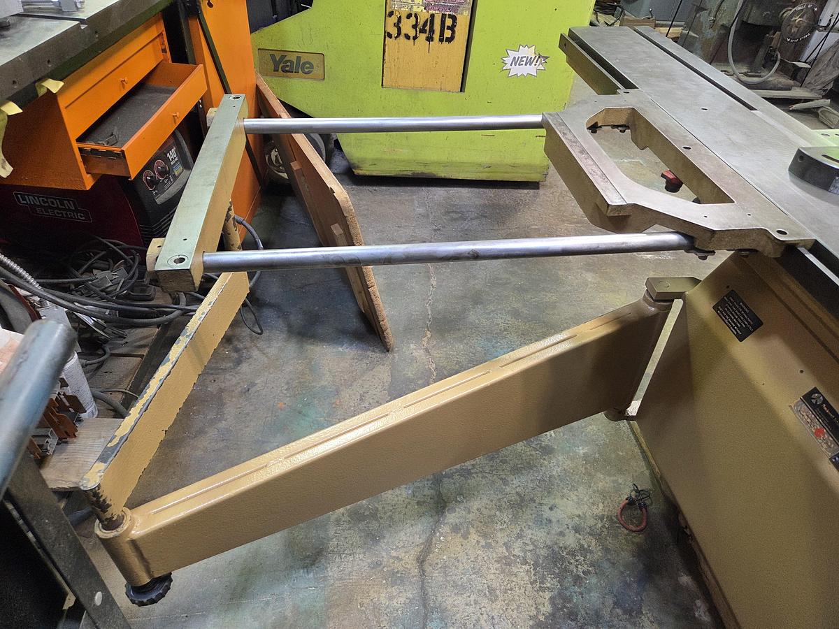 Used Rockwell/ L'invincible, Short Stroke 5' Sliding Table Saw - Model SI 15F, 7.5HP, 3PH, Scoring