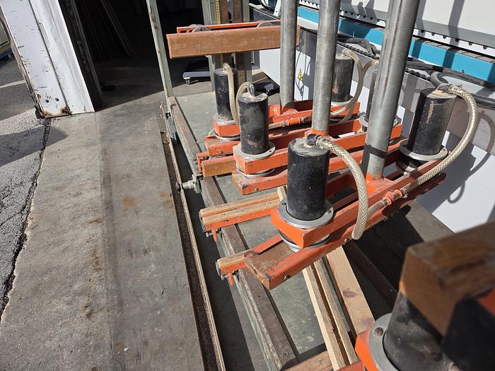 Used Holz-Her 1516 Pneumatic Case Clamp, 100 x 50 x 24 Cleaned, Checked