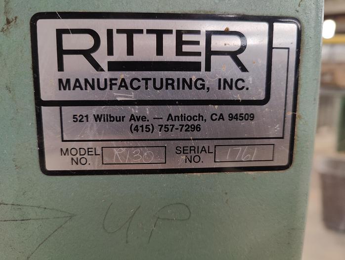 Used Ritter R130 Horizontal Single Spindle Boring Machine, 1HP, 1PH, Cleaned, Checked