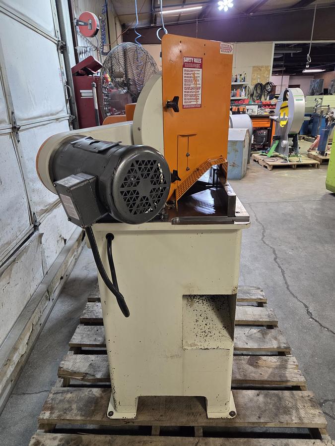 Refurbished Pistorius EMN-14 Double Miter Saw, 14" Blade Capacity, 230/460V/575V, 3PH, Reconditioned