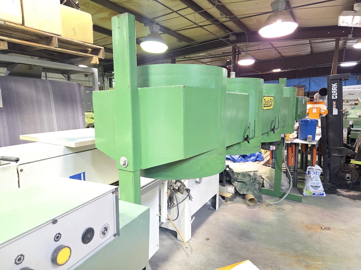 Used Dust Technology DT-200 20HP Dust Collector, 1998, New Motor Bearings, New Starter, 4 Stack Filter bags, Barrel Collection, Barrel Skirts, All Clamps, Rods, Cleaned, Checked