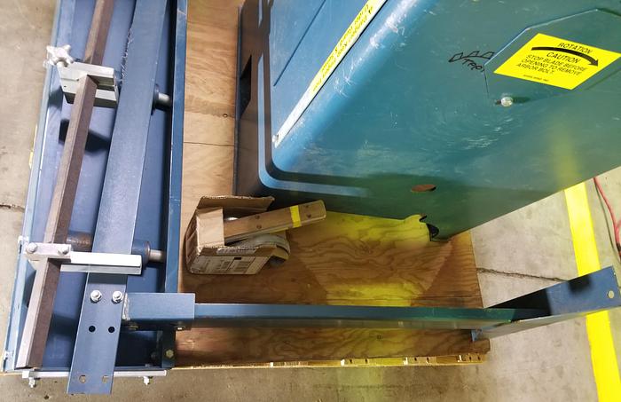 Used Whirlwind 1000R, 2 x 6 Inch Capacity, 4ft Roller Table, 4ft Whirlwind stop, 5HP, 1PH, Very Good Cond.