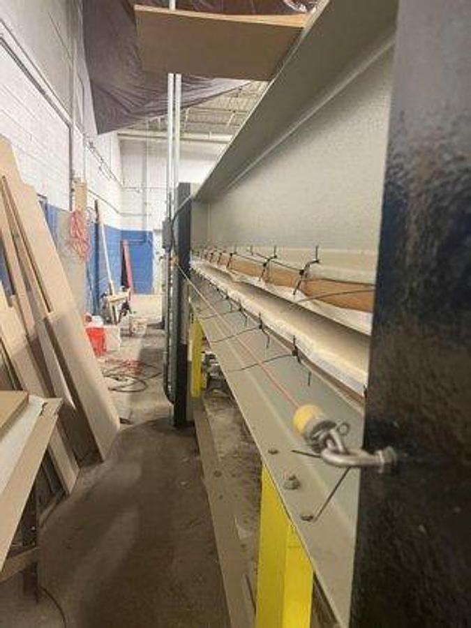 Used Complete Veneer Room Set-up, Adolf Pferffer Saw, Viggo Larson Guillotine, Diehl Stitcher, Quick Glue Spreader, Clamp, Orma Hot Press