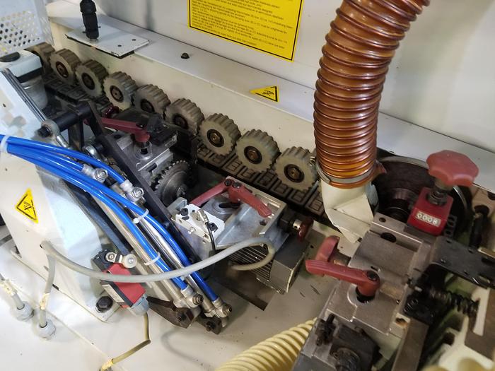 Used Brandt KD56 Edgebander, 0.4-3mm Coil/Strip Cap., 2002, Cleaned, Checked