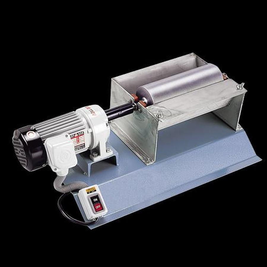 Castaly GS-12C2525 12" Glue Spreader Conveyor for Strips on Stand, 25ft Conveyor infeed, 25ft Conveyor Outfeed