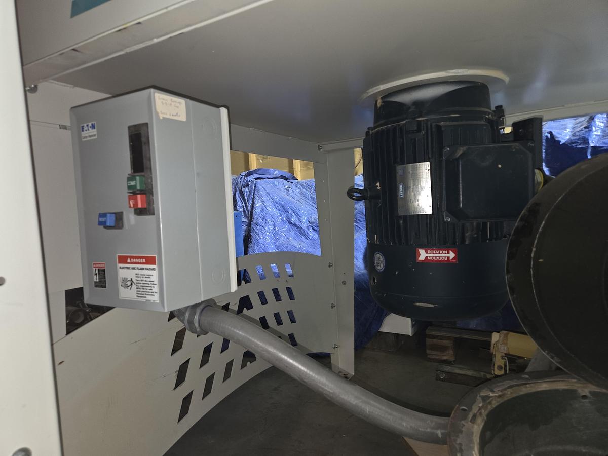 Used Aireworks FX-25-8000 Dust Collector, 25HP, 8,000 CFM, 20 Upper Filter Bags, 5 Lower Collection Bags, Cleaned, Checked