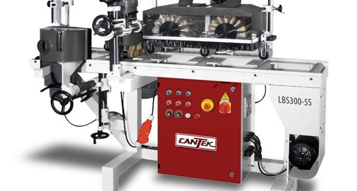 Cantek LBS300-5S 3-SIDED LINEAL BRUSH SANDER